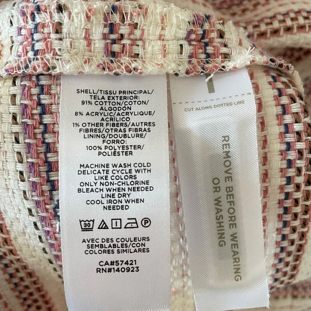 LOFT Ann Taylor Dress with Pink Blur and Off‎ White Stripes